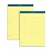 TOPS Docket Writing Pads, 8-1/2" x 11-3/4", Narrow Rule, 3-Hole Punched, Canary Paper, 100 Sheets, 2 Pack (99611)