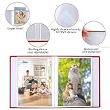 vivinin 2 Pack Photo Album 5x7, Linen Cover Photo Book, Small Photo Album Book for 36 Pockets Hold 72 Pictures, Picture Book for Photos Family Anniversaries Baby Vacations (Red) - Image 5