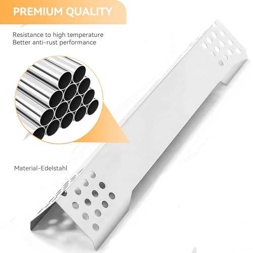 FIRXZYMZ 40.2CM Brennerabdeckung Heizplatte für Rösle Videro G4, G4-S, G4-S Nero, Vario+, Edelstahl Aromaschiene für Rösle Videro G2, G3, G6 Serie und Sansibar,Hitzeschild Flavorizer Bars Ersatzteil