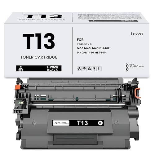 T13 Toner Cartridge 1-Pack T13 Black Toner Replacement for Canon T13 5640C005AA Toner for i-SENSYS X 1400 1440i 1440iF 1440P 1440Pr 1440 MF 1440 Series Printer