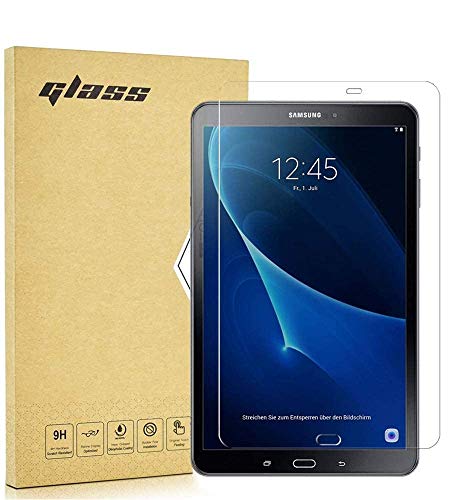 DETUOSI 2 X Samsung Galaxy Tab A6 10.1 Inch Screen Protector, Tempered Glass Screen Protector Film for Samsung Galaxy Tab A6 (2016) T580/T585 Screen Protector Glass