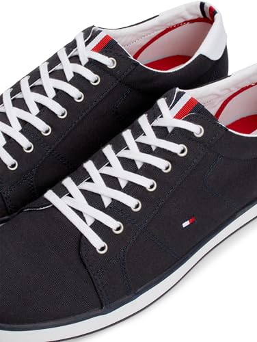 Tommy Hilfiger Baskets Vulcanisées Homme Chaussures, Bleu (Midnight), 44
