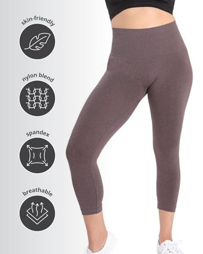 Image of SlimMe High Waisted Shapewear Leggings, Tummy Control Compression