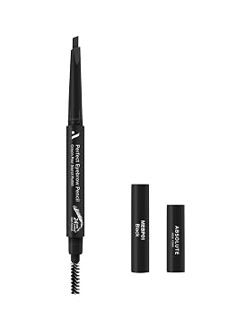 Absolute New York Black Eyebrow Pencil Dual Ended, Shape and Fill