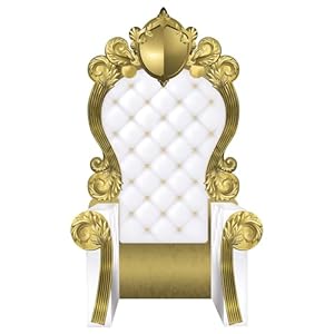 Beistle 3-D White and Gold Throne S...