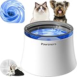 Dog Water Fountain with Vortex Filtration Design, 3.5L/123oz Water Dispenser for Large Small Dogs & Medium Cats, Automatic No Spill Dog Water Bowl with Deep Drinking Area and Ultra-Quiet Pump