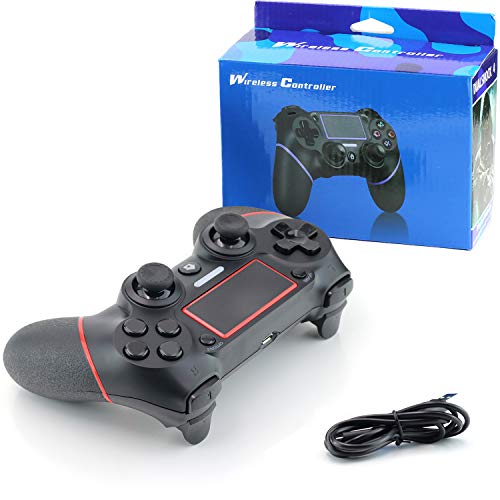 Etpark Ps4 Wireless Controller, Professional Ps4 Gamepad, Touch Panel Joypad With Dual Vibration, Instantly Timely Manner To Share Joystick (Red-Wireless) #TOP6