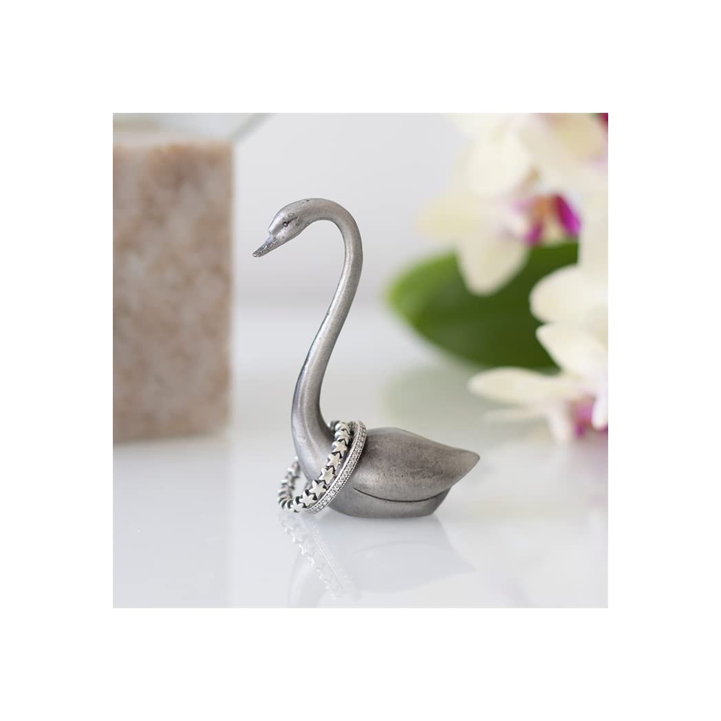 something different Metal Swan Ring Holder Decorative Figurines, View description, Multicolor, Unique, Multicoloured, Único - Image 4