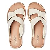 Top 10 Best Wide Sandals For Women Reviews & Comparison | Updated 1 Luoika Women's Wide Width Flat Slides Sandals, Strapy Slide Sandal Slip on Dressy Summer Shoes for Women. 210901,Beige,10.5XW