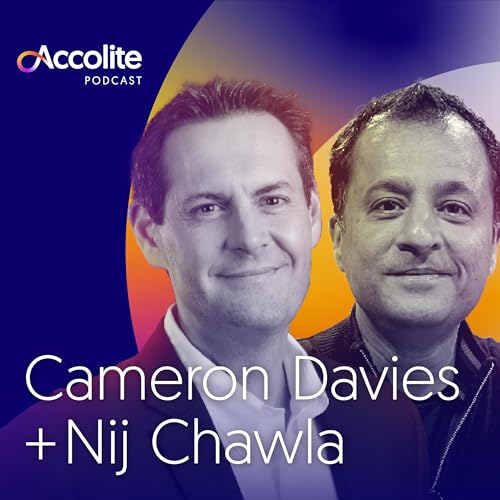 Trailblazers: The Generative AI Outlook', a special edition of Accolite's podcast featuring Cameron Davies, Chief Data Officer at Yum! Brands, and Nij Chawla, President, Data & AI at Accolite