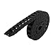 Aexit 10mm x Electrical equipment 20mm 100cm Length Plastic Towline Cable Carrier Drag Chain Connector