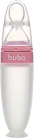 Buba, Colher Dosadora Em Silicone Com Ventosa Rosa