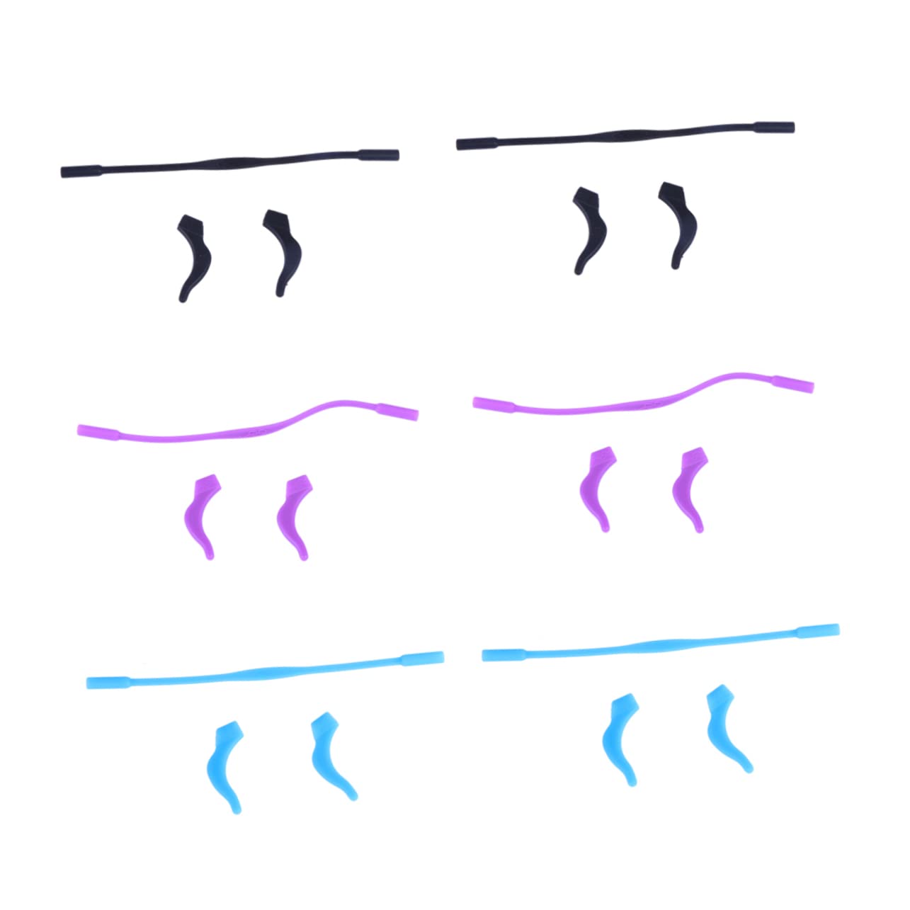 Didiseaon 6 Set Eyeglass Retainer Eyewear Anti-Slip Sunglass Strap Spectacle Retainer Glasses Cord Lanyard Glasses Temple Holders Eyeglasses Strap Eyeglasses Holder Ear Grip Hooks