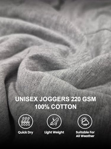 Image of XENOVAURBAN Joggers for Men | Casual wear 100% Combed Cotton Joggers | Unisex fit with Back and Side Pockets
