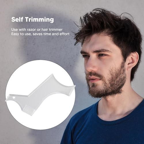 Beard Shaper, Professional Beard Shaping Tools with 4pcs Barber Pencil, Beard Template Guide and Beard Brush - Image 2