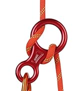 Descendeur En 8 Pour Rappel Et Escalade - Résistance 35 KN - Compatible Cordes 8 à 13 Mm - En Alliage D'Aluminium Léger