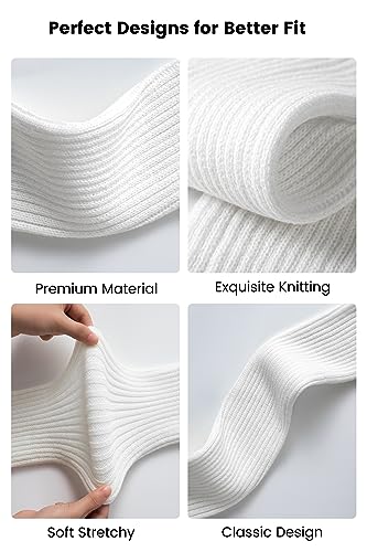 Clothirily Leg Warmers, Fashion Leg Warmers for Women, Ribbed Knit Leg Warmer 80s, Long Leg Warmer Socks for Sports Party4