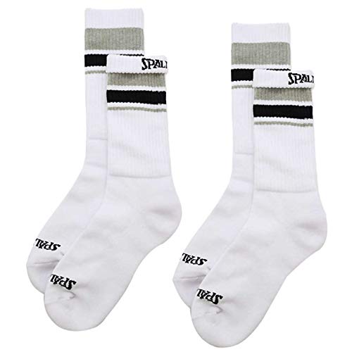 バスケットボール ウェア ソックス クルーソックス 2P LINE ホワイト 25-27cm SAS180010 バスケ バスケット SAS180010 23-25cm