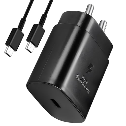 Image of AILKIN 25W Super Fast Charging PD Charger Type C Port Adapter | Fast Charger with 3.0 PD Technology | Compatible with Samsung M51 /M42 /F23 5G /M53 5G /M52 5G /M33 (25W, White)