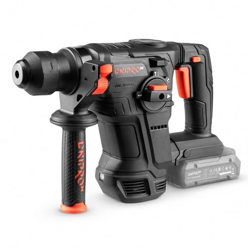 Dnipro-M Martillo Perforador SDS Plus 20V Brushless sin Batería ni Cargador, 4J, Ø26 mm Hormigón Armado, Antivibración, Protección Antirretroceso, DHR-203 BCX