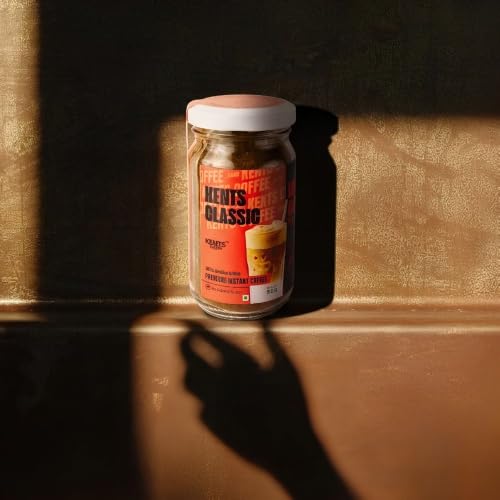 Image of Kents Coffee Classic Instant Coffee (50g) | 100% Arabica from Chikmagalur | Low Acid Coffee | Medium Roast, Rich & Smooth Taste | No Added Sugar & No Preservatives | Espresso, Latte & Cappucino| Hot & Cold Coffee | 50g Unbreakable Jar