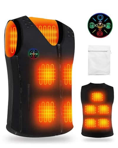 Heated Vest with 9 Heating Zones