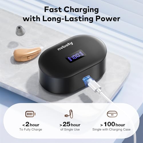 Image of OTC Hearing Aids for Seniors & Adults, Hearing Aids with Noise Cancelling and 5-Level Volume Control, Hearing Amplifier with Ergonomic Comfort Fit, Easy to Use and Delivers Clear Sound