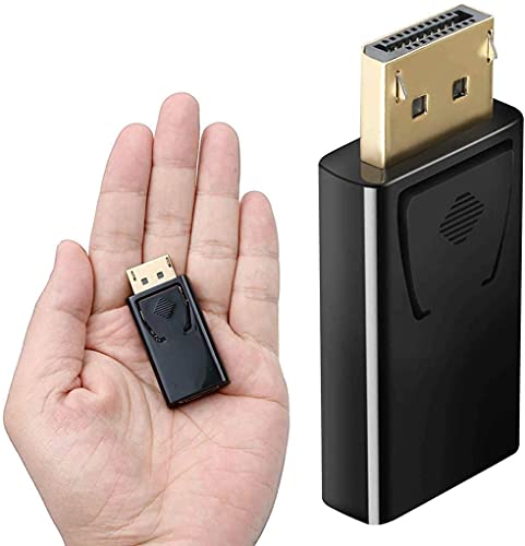 Adaptador DisplayPort macho a HDMI hembra 1080P negro miniatura 3