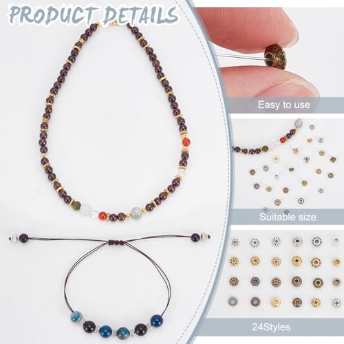 PH PandaHall 1200pcs Metal Spacer Beads - Image 4