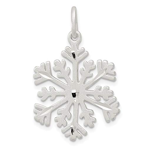 925 Sterling Silver Snowflake Pendant Charm Necklace Winter Fine Jewelry For Women Gifts For Her