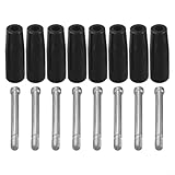 Oniissy Drehbarer Maschinengriff mit M10-Außengewindestiel für Fräsmaschinen, Drehmaschinen und Schleifgeräte, Kunststoffkonstruktion, Schwarz (8)