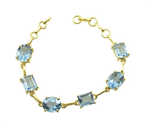 Bracelet tanzanite CZ plaqué or pour illuminer vos tenues de soirée et mariages