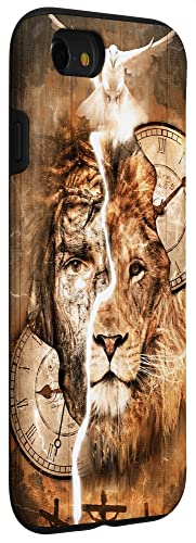 Iphone Se (2020) / 7 / 8 Jesus, The Lion Of Judah And The Dove Graphic Case #TOP2