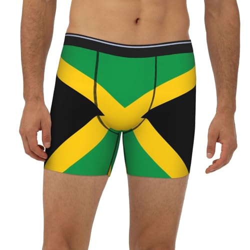 Flag of Jamaica Men's boxer briefs, high-elastic, breathable fabric, multiple sizes (S-2XL)2