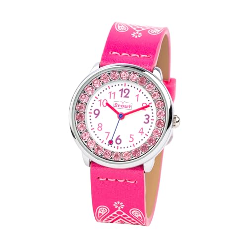 SCOUT Mädchen Analog Quarz Uhr mit PU Armband 280381002