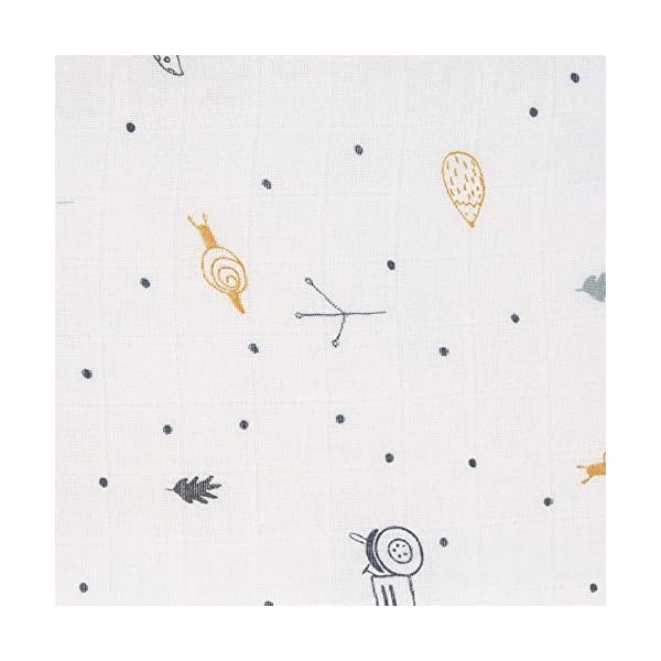 LÄSSIG Baby Mulltücher Spucktücher 2er Set Musselin Puckdecke Pucktuch kuschelig weich atmungsaktiv (2 Stk. 120 x 120 cm… – Bild 6
