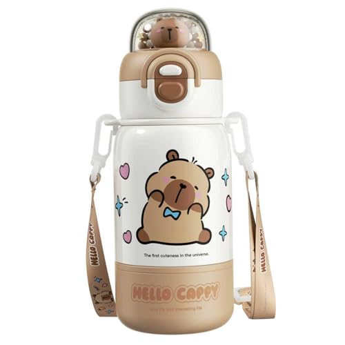 ¿Botellas plásticas rotas? Botella de agua Capybara de acero inoxidable resistente al calor 2