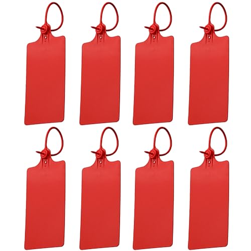 100 etiquetas de plástico para envío, impermeables y escribibles, sellos de seguridad autobloqueables, etiquetas de cierre a prueba de desgarros, etiquetas grandes para etiquetar y marcar, 250 mm,