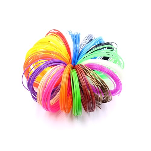3D-Stift-Filament-Set, PLA-Filament-Nachfüllung (27 Farben, 10 Fuß für jede Farbe, insgesamt 270 Fuß), einschließlich: PLA 27 Farben 1,75 mm, 3D-Modellierungswerkzeug, Fingerschutz – Lila