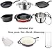 BabriInta Cast Iron Scrubber - 6 Inch Stainless Steel Chain mail Scrubber for Cast Iron Pans Cleaner Chainmail Scrubber for Skillet, Wok, Pot, Dutch Ovens