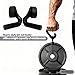 45/90 degree Neutral Grip Pull Up Handles​ with Lifting Straps - Heavy Duty Angled Barbell Grips & Pull Up Bar Grips for Home Gym, Deadlifts, Rows - Relieve Wrist & Shoulder Stress (black, 45°)