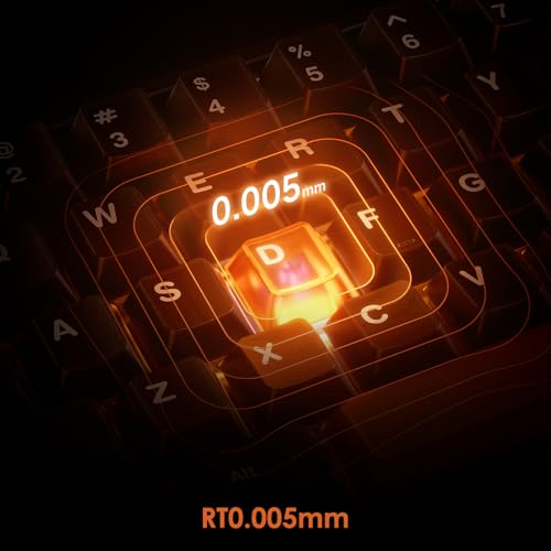 Image of Akko MOD68 8k Rapid Trigger Aluminum Gaming Keyboard Misty White Wired HE Keyboard, AstroAim Switch