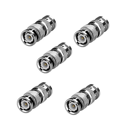 SIENOC BNC Stecker auf Stecker für CCTV Video Kameras Koaxialkabel (5 Stück)