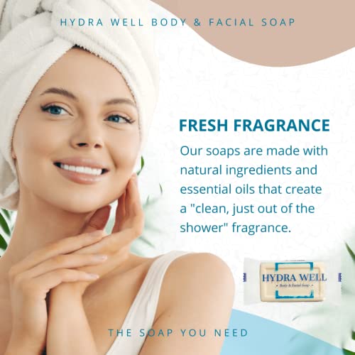 Hydra Well Bulk Soaps 0.85 Oz, 50 Pack Hotel Travel Size Mini Individually Wrapped Bars Small Bulk Toiletries For Guest Bathroom, Vacation Rentals, Airbnb, Vrbo, Charity Donations #TOP6