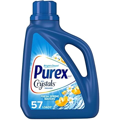 Purex Liquid Laundry Detergent with Crystals Fragrance, Fresh Spring Waters, 75 oz (50 loads) Cover