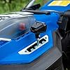 Hyundai 40v Battery Lawnmower, 38cm / 380mm, 5 Cutting Heights, Lithium-ion Cordless Lawnmower With Battery And Charger, 40L Grass Bag & 3 Year Warranty, Blue
