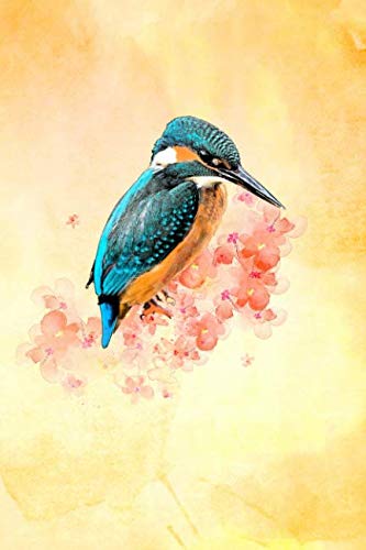 Artsy Kingfisher Journal: Dot Grid Notebook For Bird Lovers