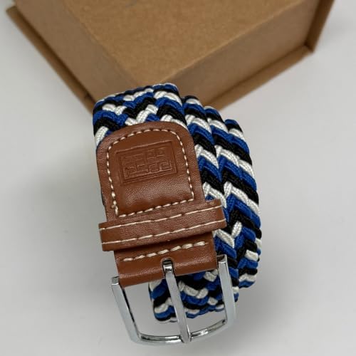 Image of The Tie Hub Unisex Stretchable Woven Fabric Belt | Adjustable, Hole-Free Design | Fits Up to 40 Inches Waist