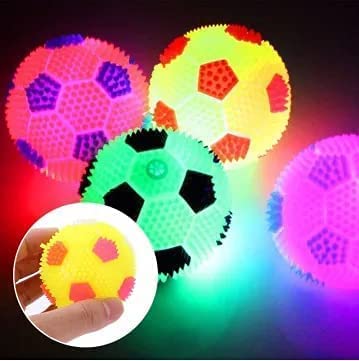 SR VISION Dog Puppy Cat Pet Led Whistle Squeaky Squeaker Chew Sound Ball Playing Toy Pet Rubber Spiked Ball - Pack of 1 (B09VYYYSDC) Amazon Price History, Amazon Price Tracker