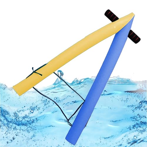 Pasta sottile per piscina – Tubo in schiuma galleggiante, una cornice galleggiante | Giocattolo acquatico Esercizio Aid Training Equipment per bambini adulti leggero e durevole costruzione per pratica